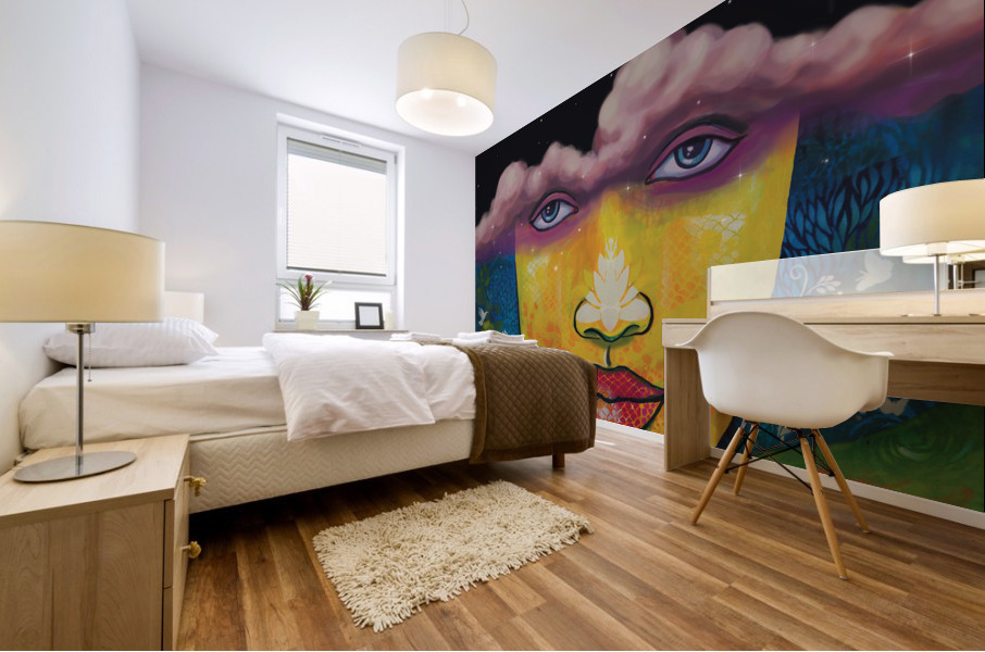 Optimism Through Peace Mural print