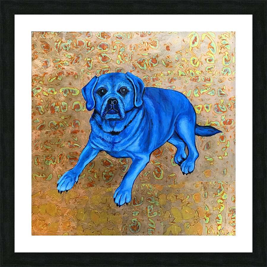 Blue Gracie Picture Frame print