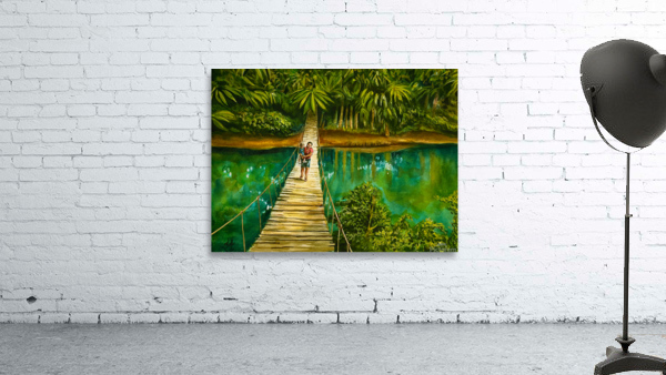Crossing the Swing Bridge Wall Preview