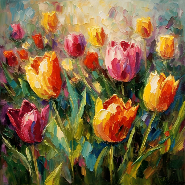 “Vibrant Tulip Closeup” Digital Download