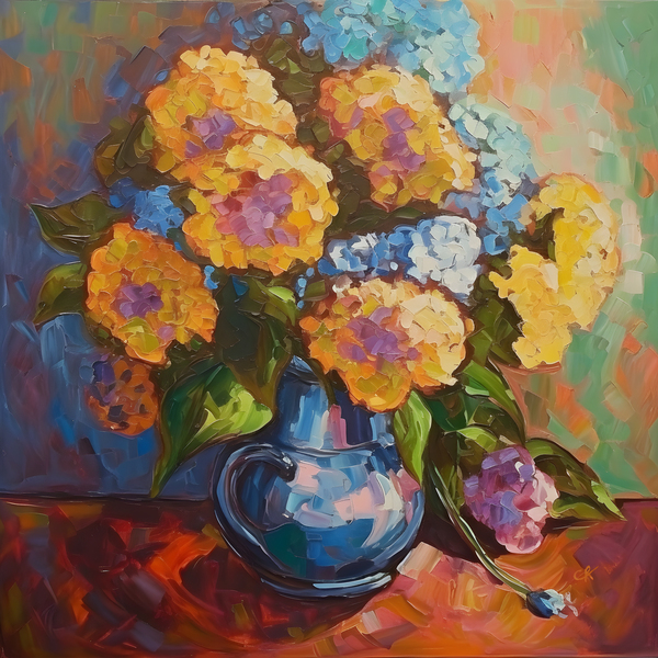 Vibrant Hydrangeas Digital Download