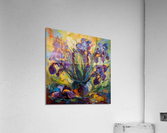 “Violet Abundance: Irises in Bloom” Acrylic Print
