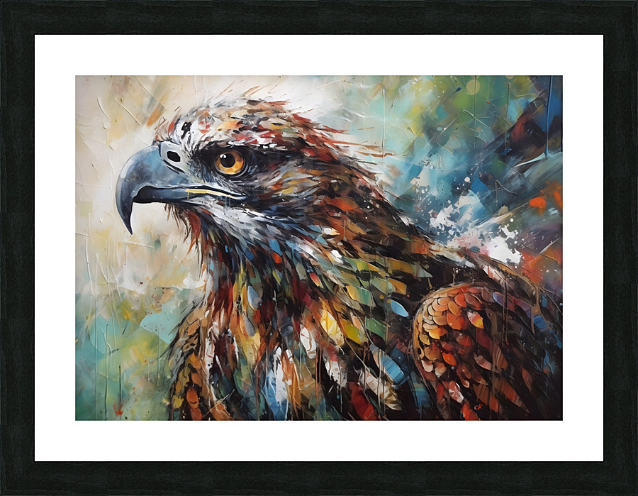Predators Stare: The Osprey Picture Frame print