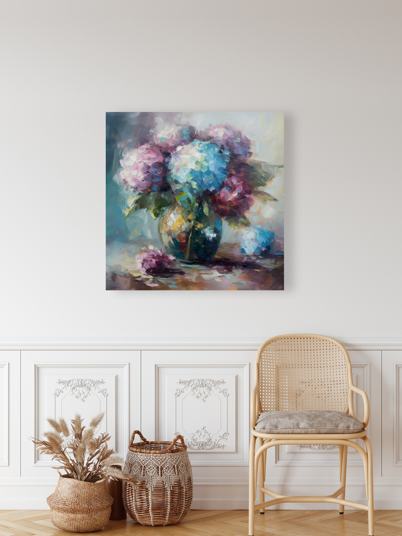 Pastel Hydrangea Serenity Reproduction