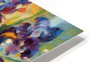 “Violet Abundance: Irises in Bloom” HD Metal print