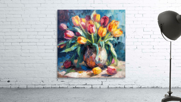 “Spring Tulip Vibrancy” Wall Preview