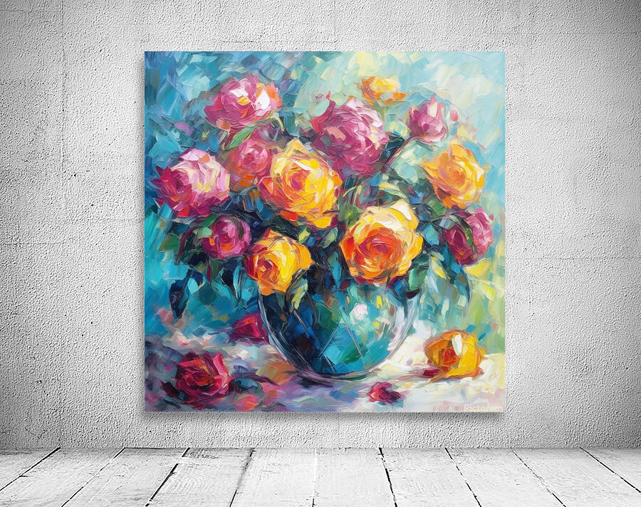 “Rose Vibrancy” Wall Preview