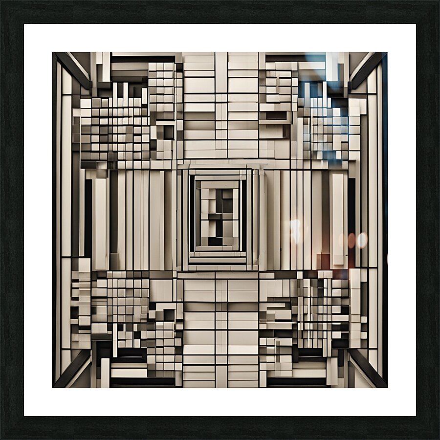 Subdivisions reflected Picture Frame print