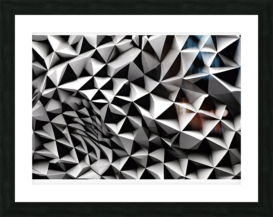 Cubed stacks Picture Frame print