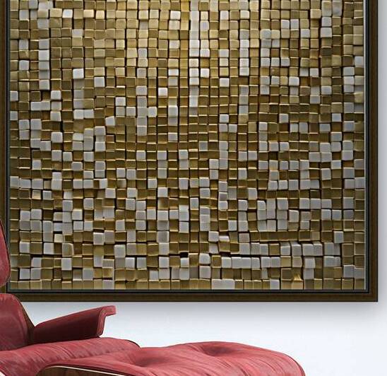 Gold block by Highlander Arts