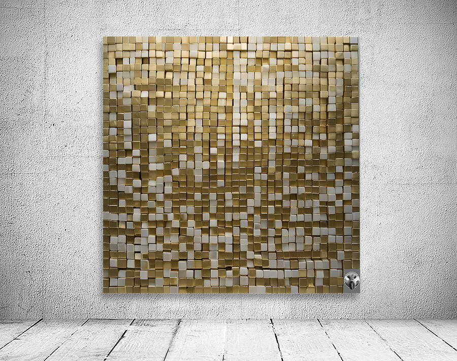 Gold block Wall Preview