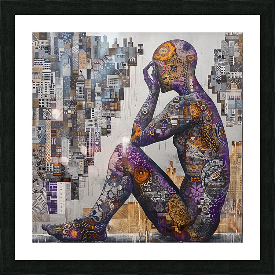 001 AI11 001 AI1 Emotion of vibrantly patterned c Picture Frame print