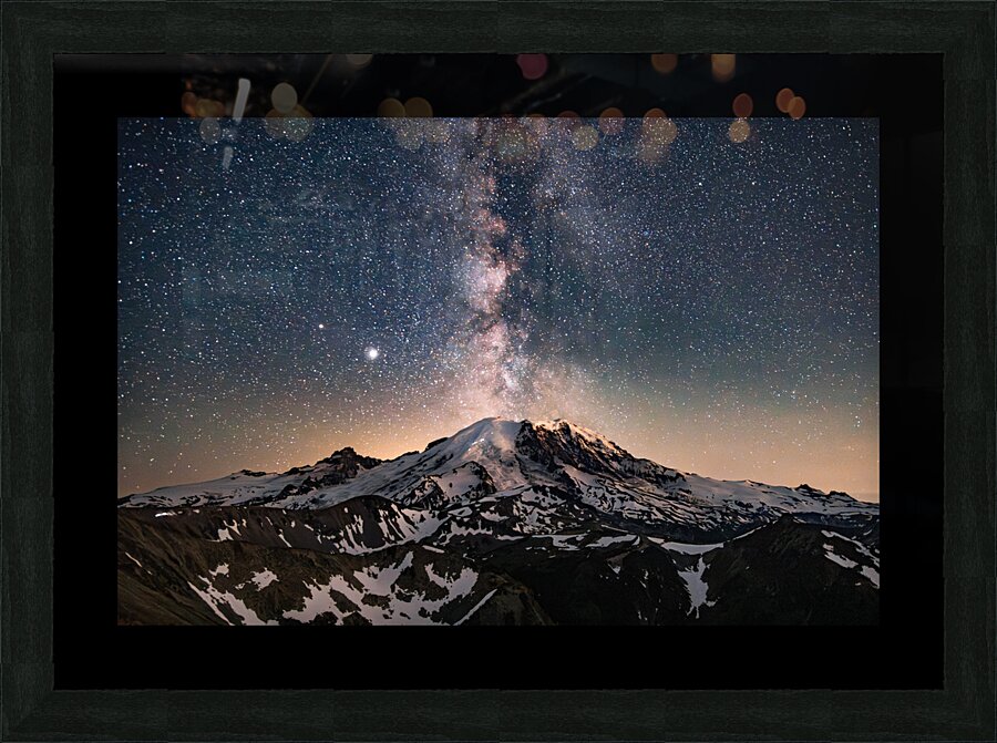 Eruption at Mt. Rainier Picture Frame print