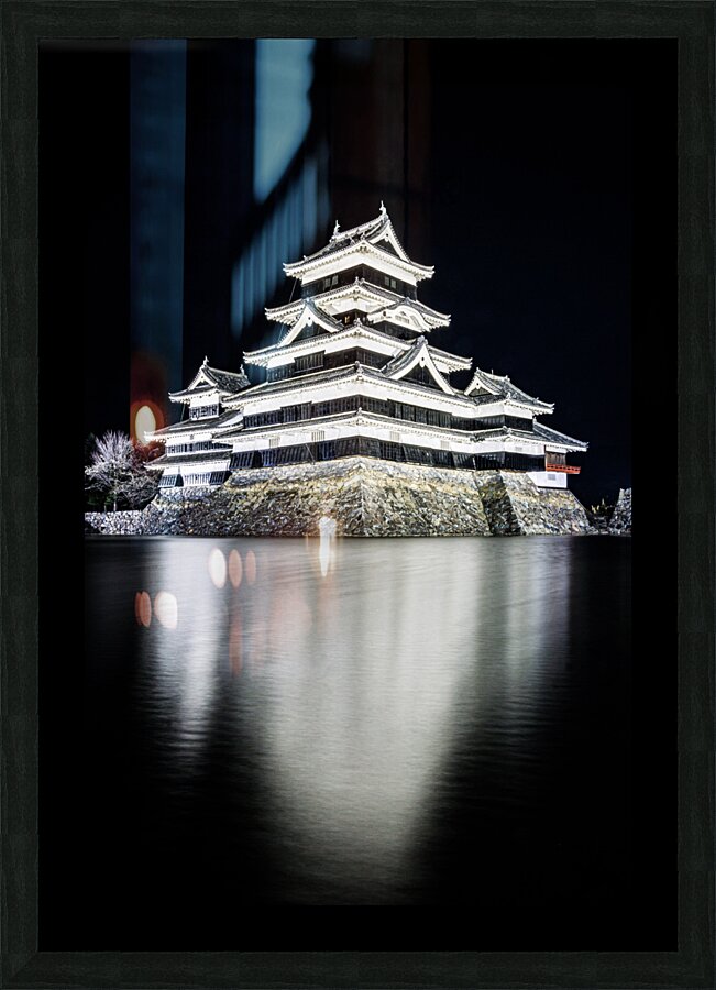 Matsumoto Castle at Night 1 Picture Frame print