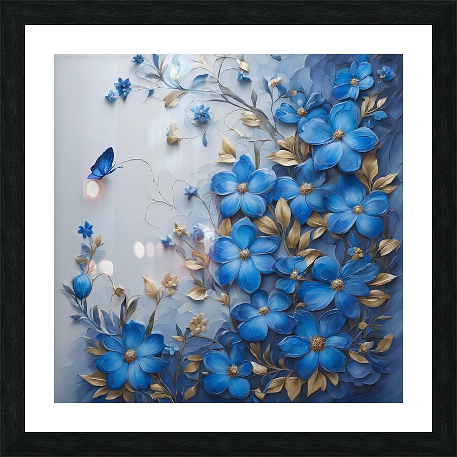 The flowers Picture Frame print