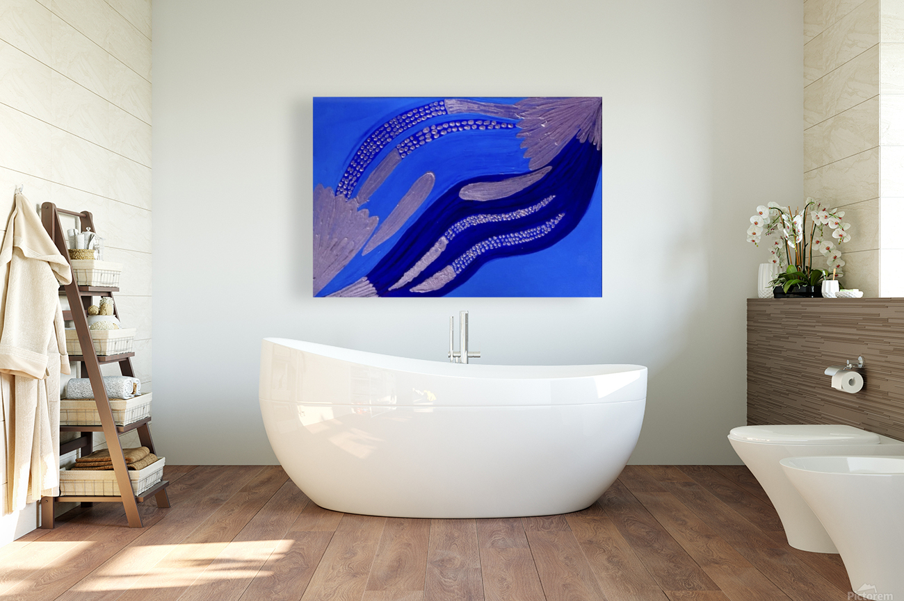 Blue Abstract  Reproduction
