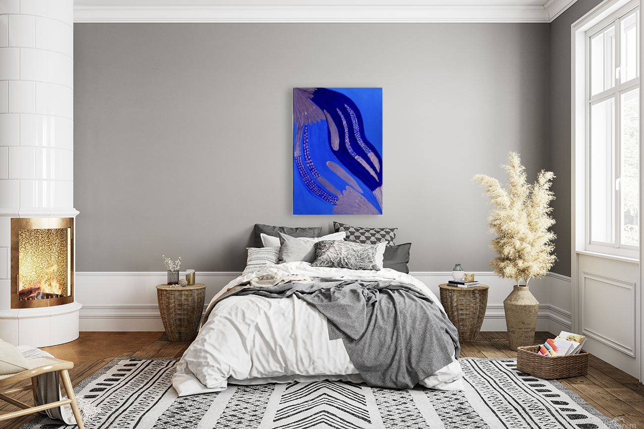 Blue Abstract  Reproduction