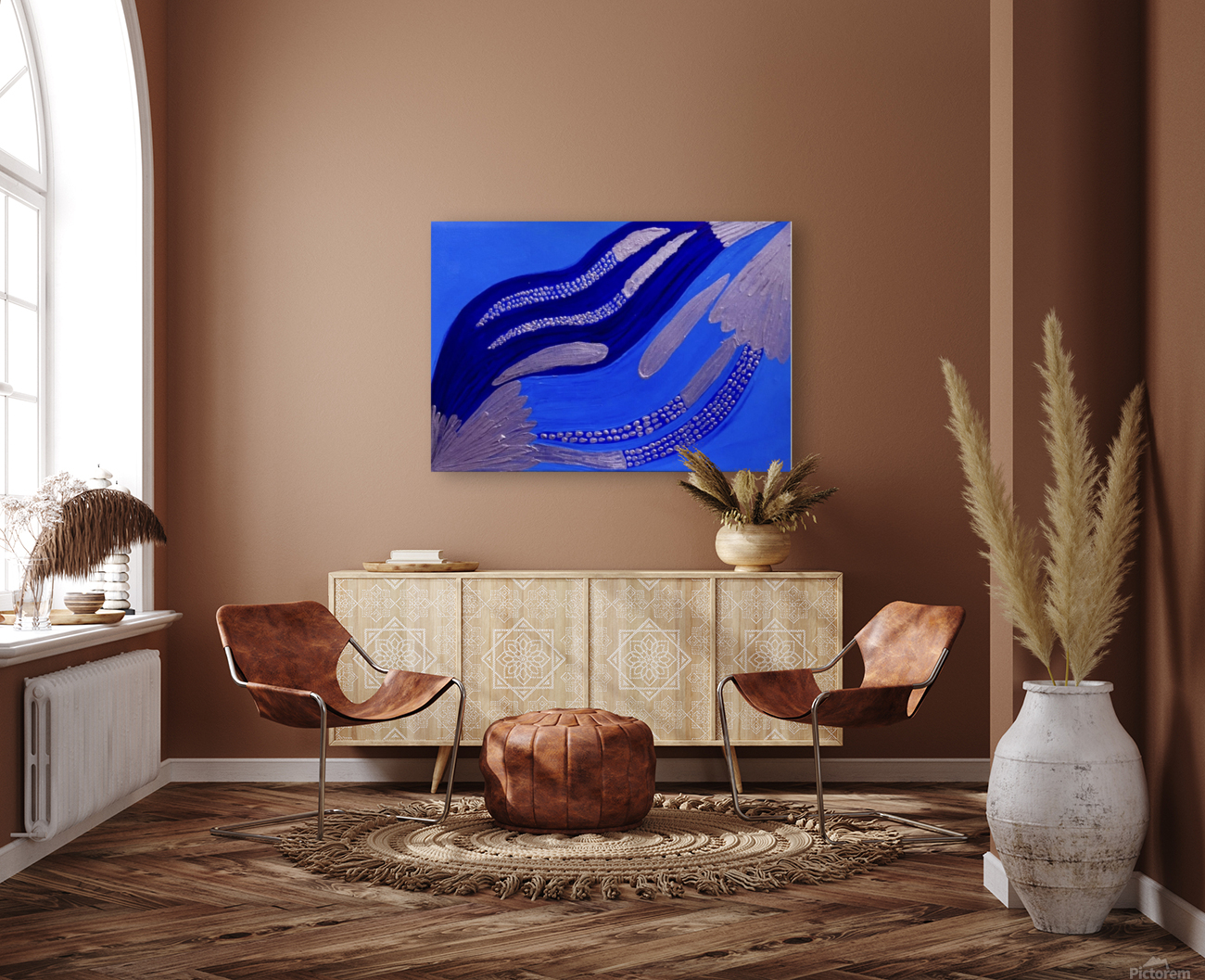 Blue Abstract Reproduction