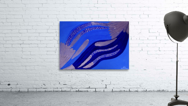Blue Abstract  Wall Preview