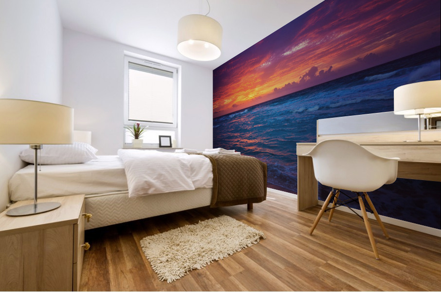 Beach Sunset Mural print