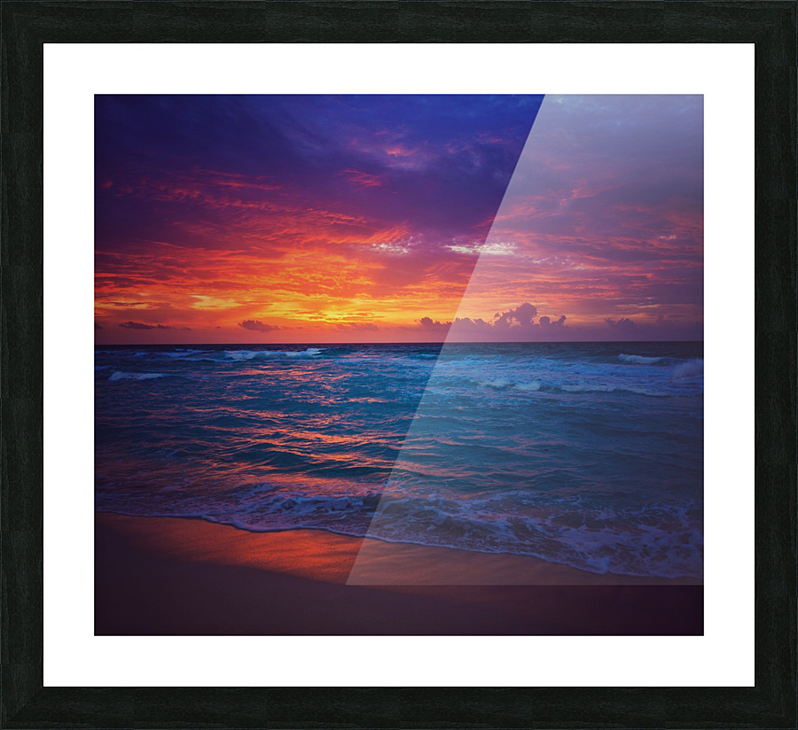 Beach Sunset Picture Frame print