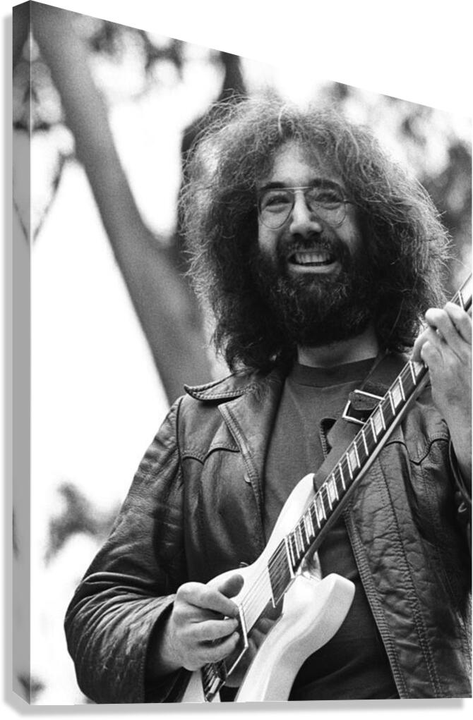 jerry garcia performs live Canvas Print