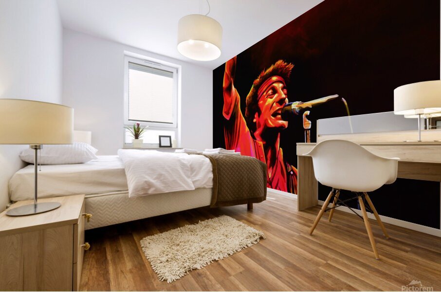 bruce springten Mural print