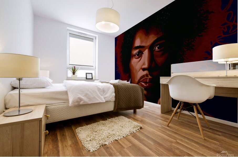 Jimi hendrix Mural print