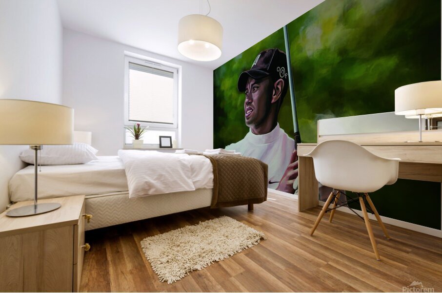 Tiger Woods Mural print