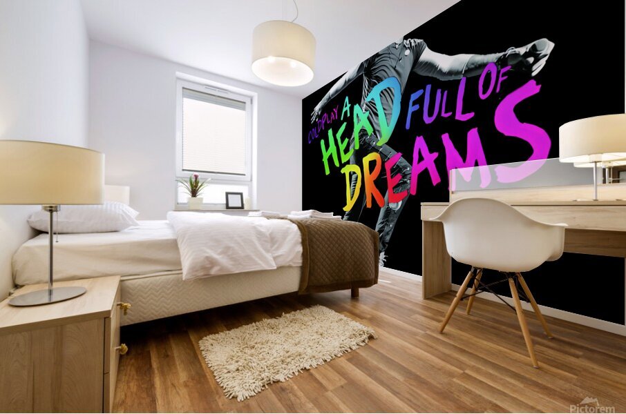 Head in the clouds Coldplay Mural print