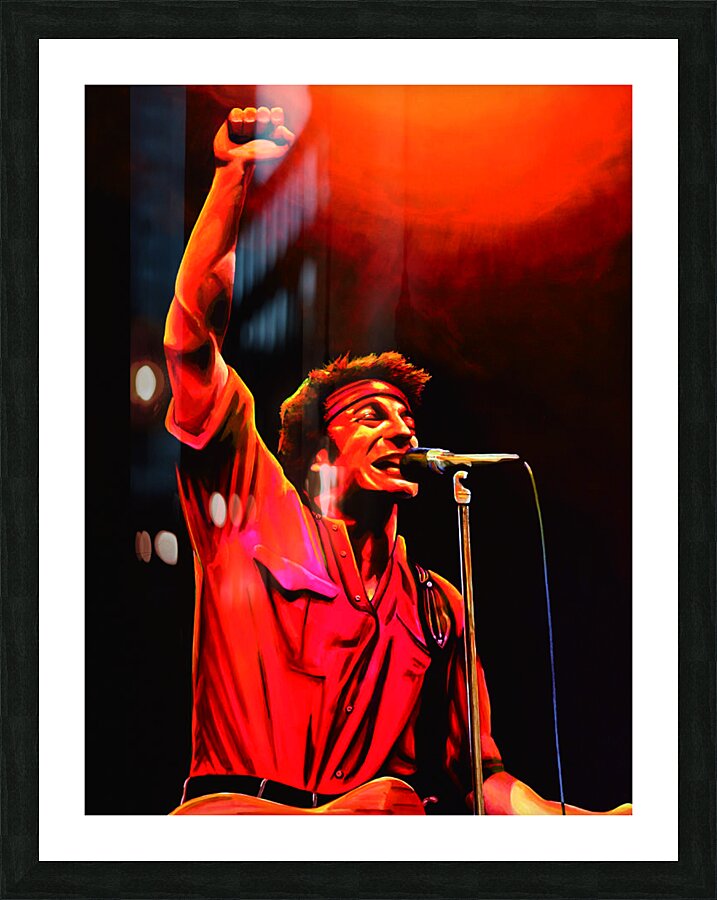bruce springten Picture Frame print