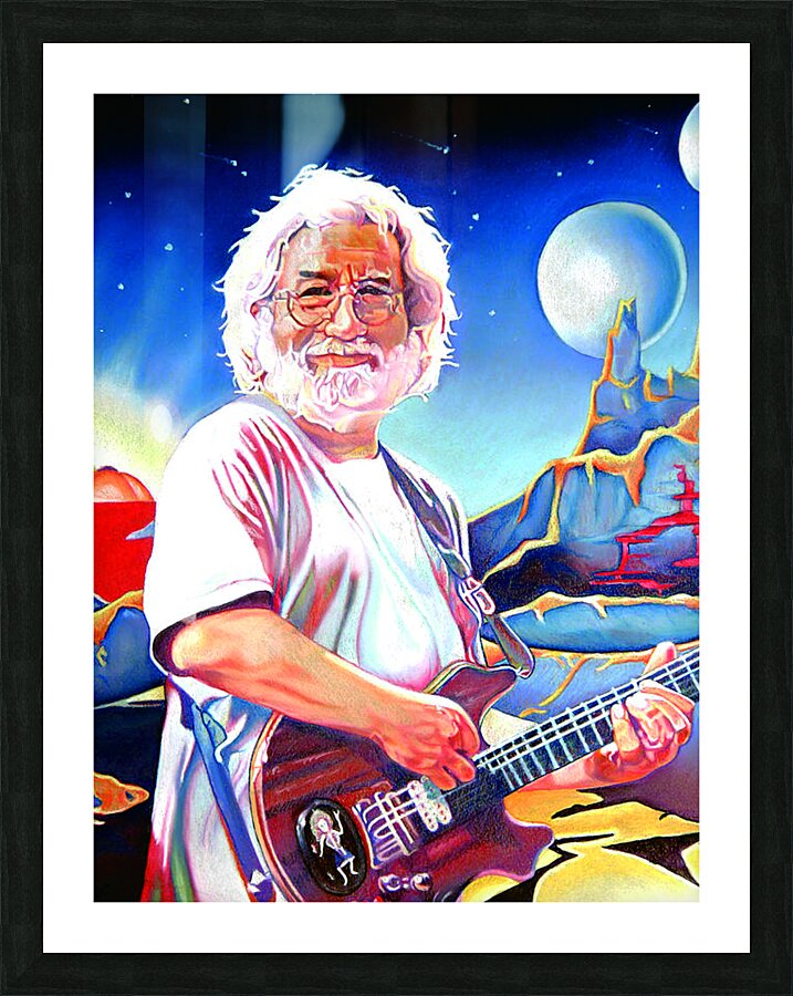 jerry Garcia Picture Frame print