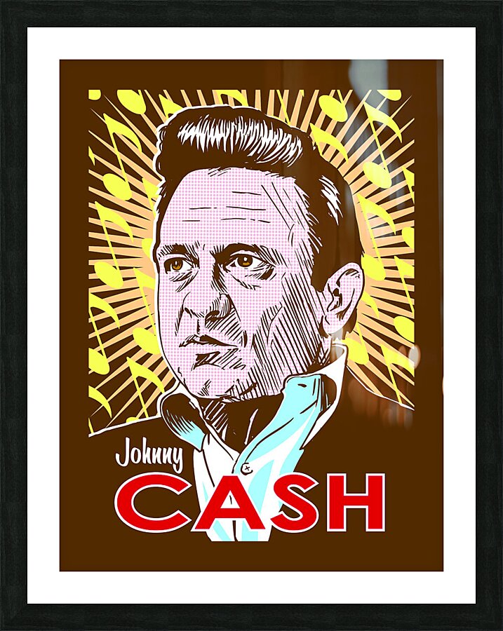 johnny cash Picture Frame print