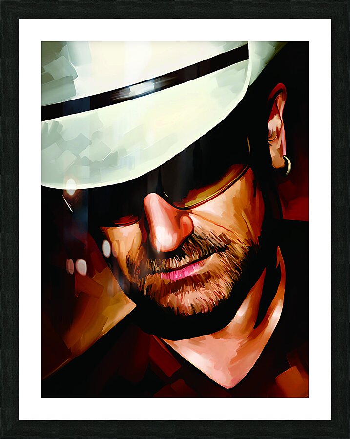 BONO Picture Frame print