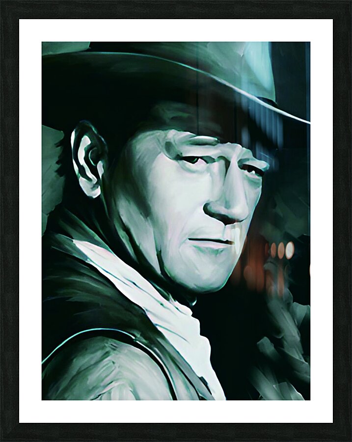 JOHN WAYNE Picture Frame print