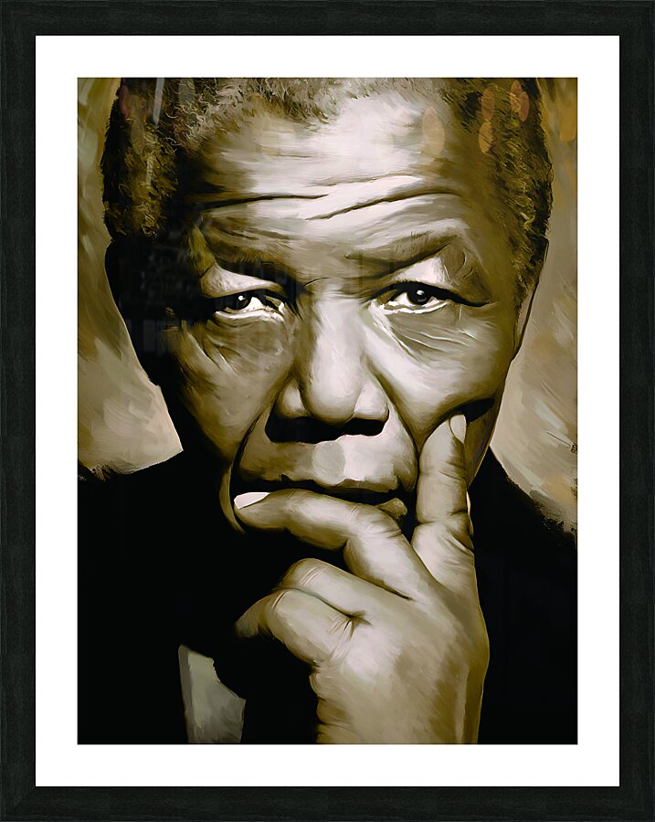 NELSON MANDELA Picture Frame print