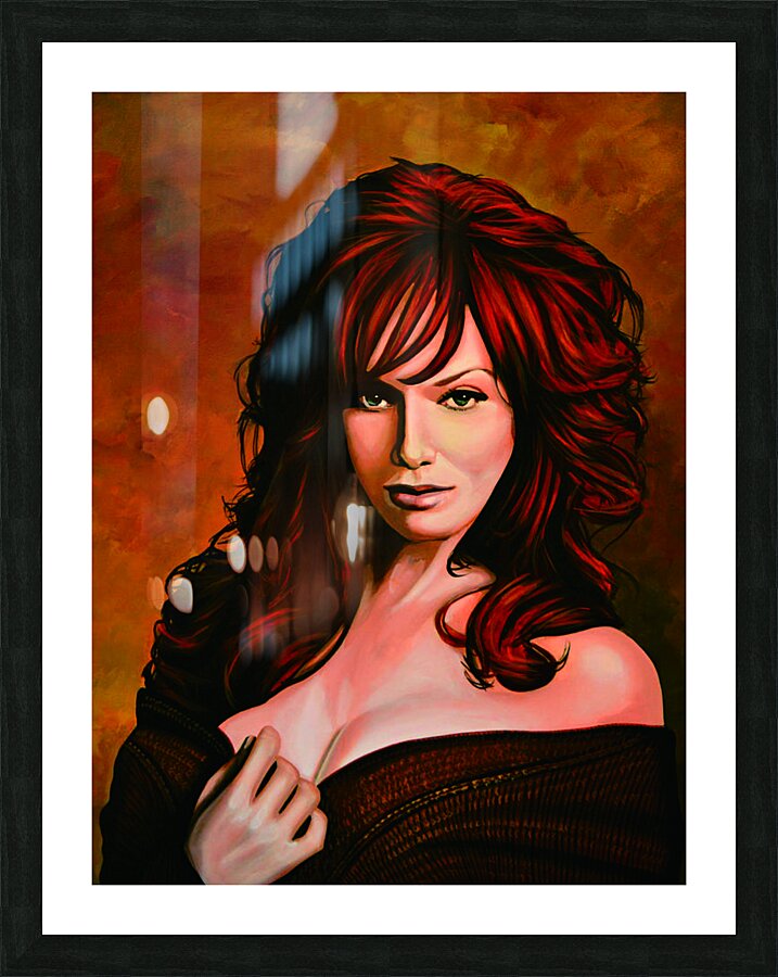 Christina Hendricks Picture Frame print