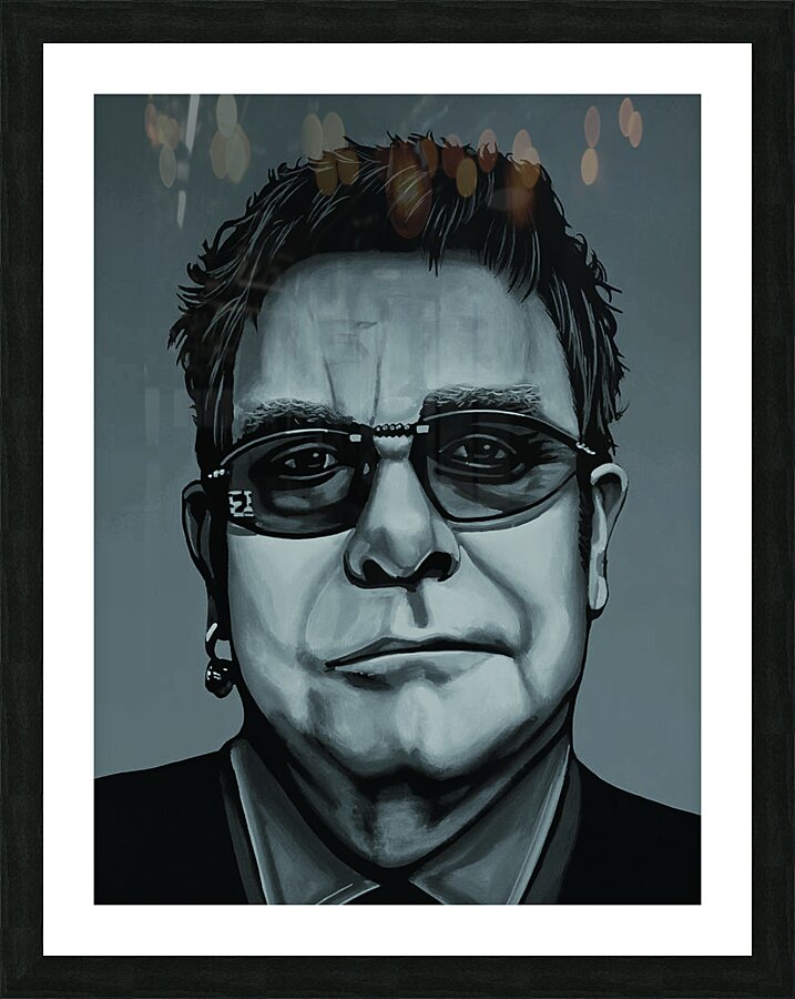 Elton John Picture Frame print