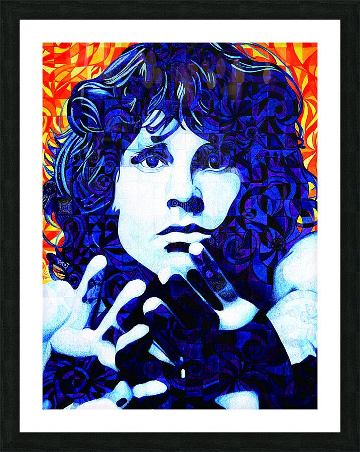 Jim Morrison Picture Frame print