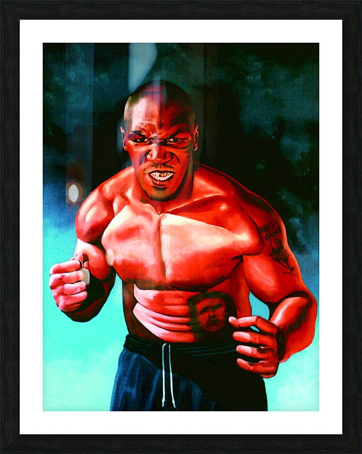 Mike Tyson Picture Frame print