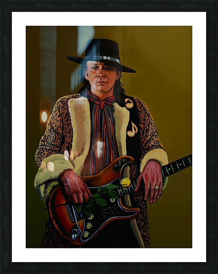 Stevie Ray Picture Frame print