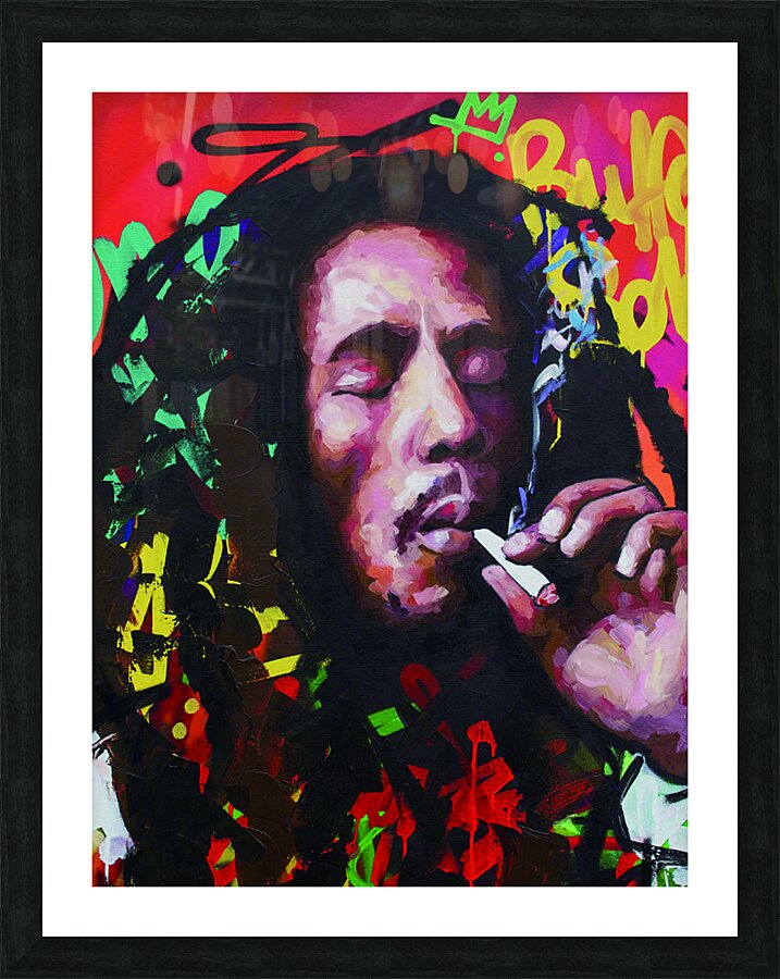 bob marley Picture Frame print