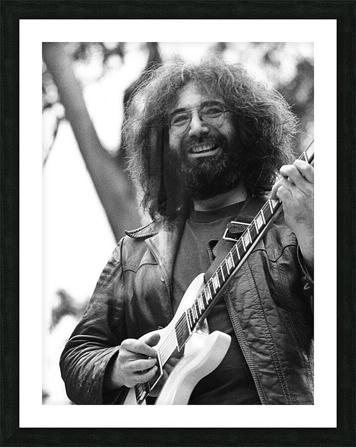 jerry garcia performs live Picture Frame print