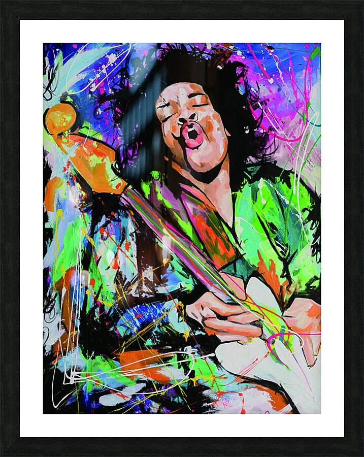  jimi hendrix Picture Frame print