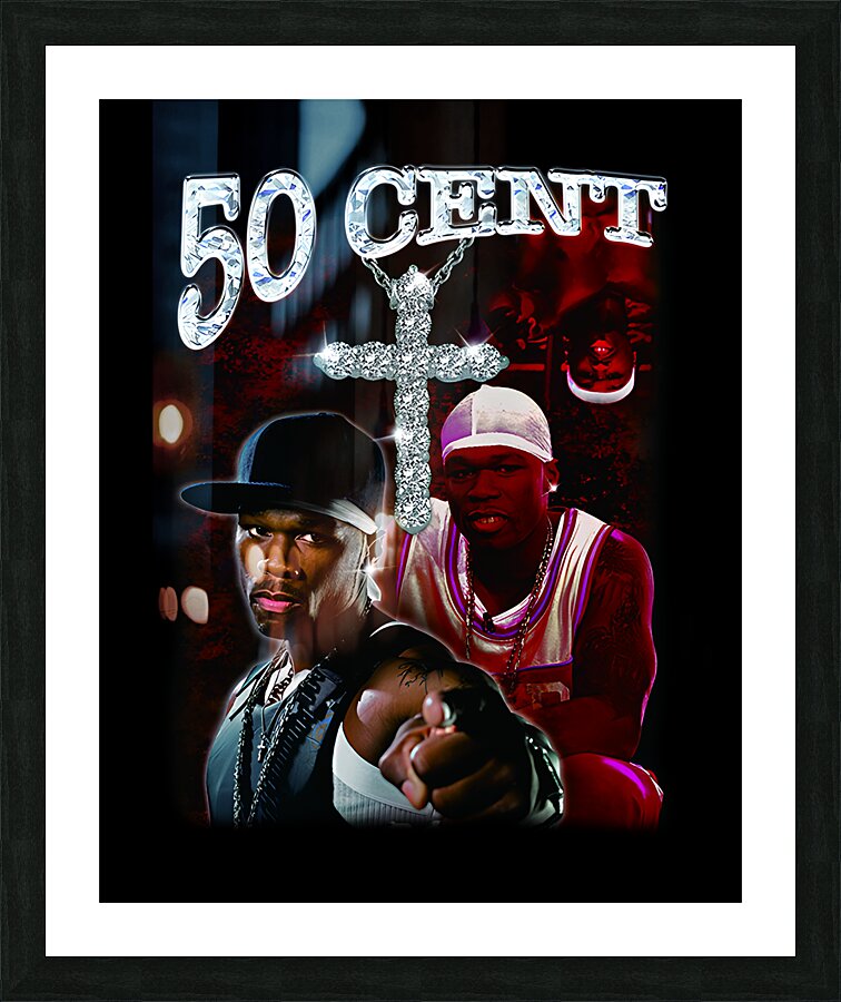 50 Cent Picture Frame print