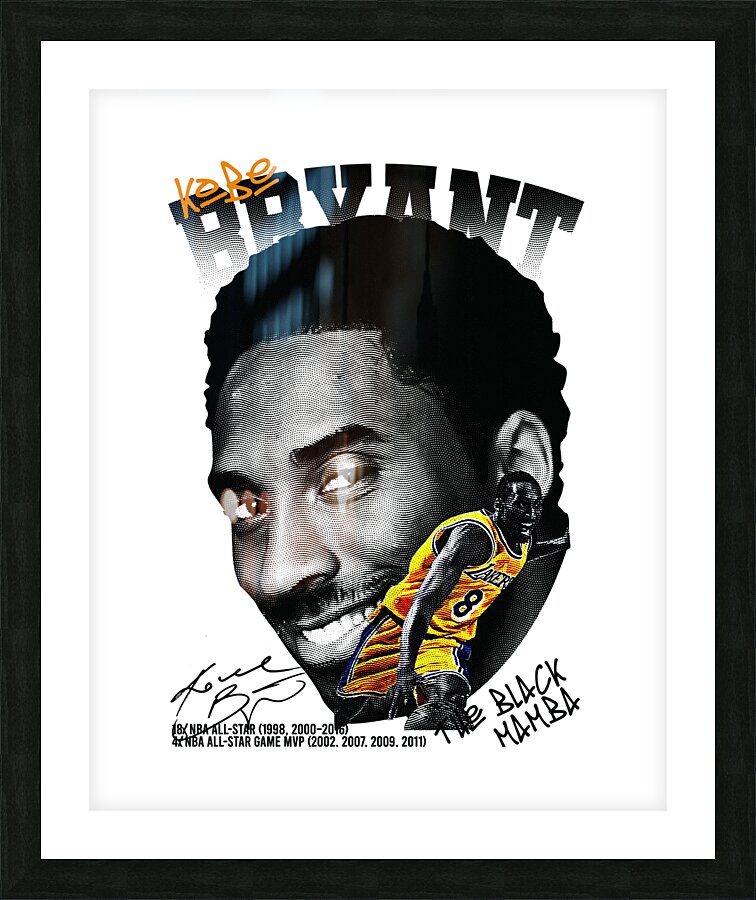 Kobe Bryant Picture Frame print