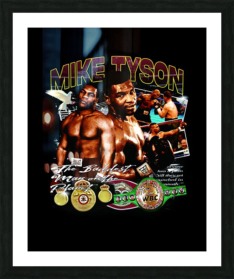 Mike Tyson Picture Frame print