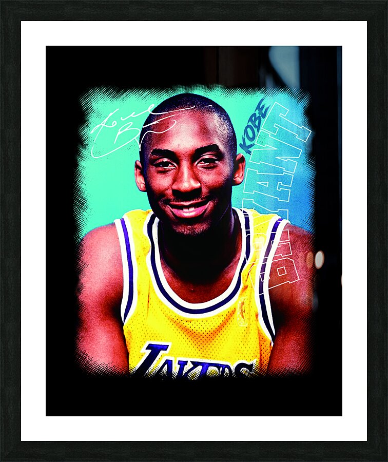 Young Kobe Picture Frame print