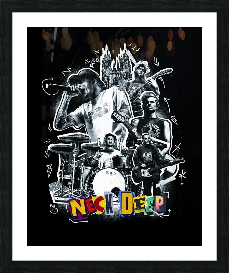 neckdeep Picture Frame print