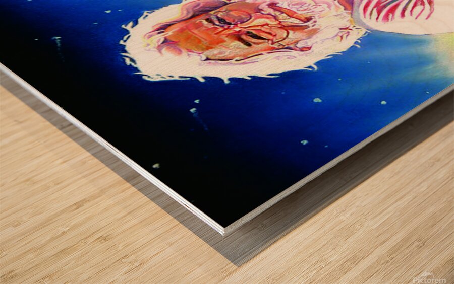 jerry Garcia Wood print